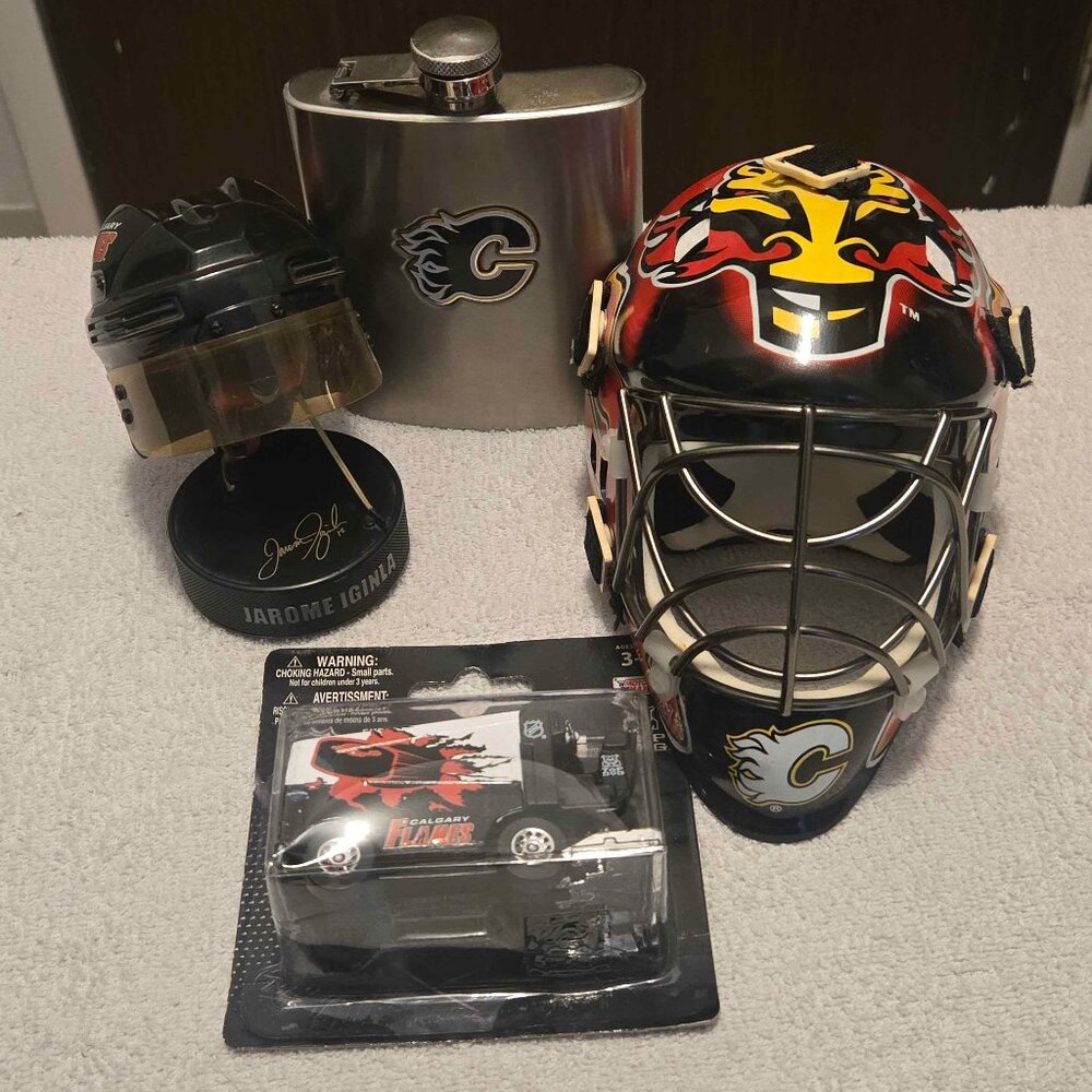 Calgary Flames Fan Lot - 4 Collectible Items - Picture 1 of 10